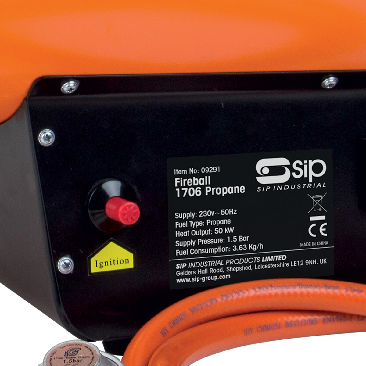 SIP 09291 Fireball 1706 Propane Space Heater